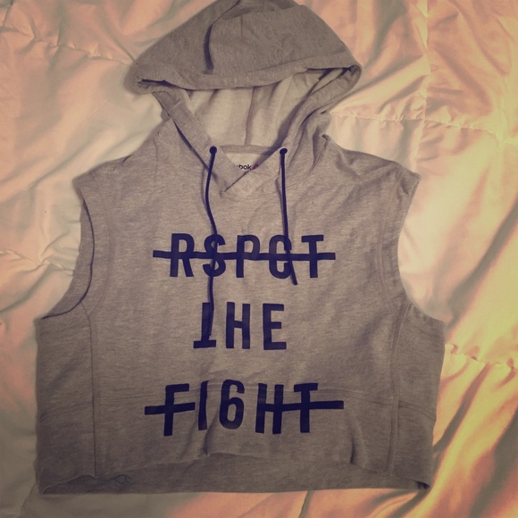 Reebok cropped hoodie!