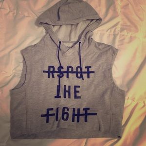 Reebok cropped hoodie!