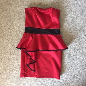 Strapless Peplum Dress