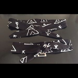Black and White Teepee 28" Knot Headband
