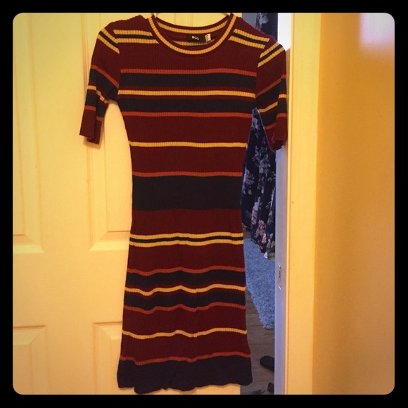 Fitted striped dress