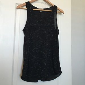 Black burnout tank