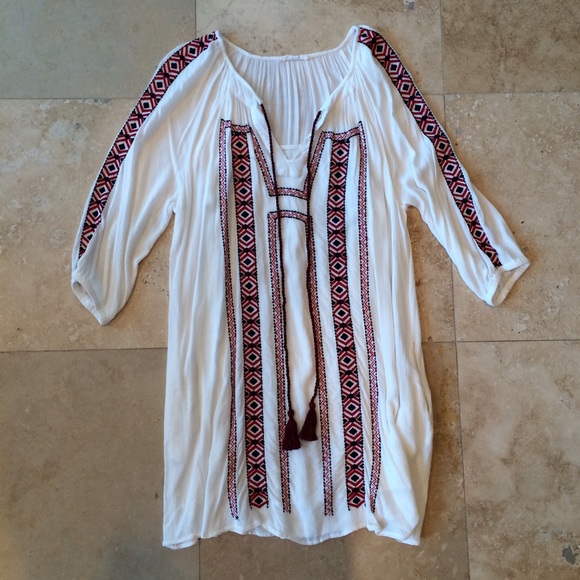 Mango Dresses & Skirts - Mango Embroidered Peasant Dress