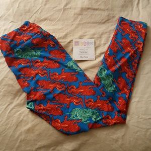 Lularoe OS unicorn and lion leggings