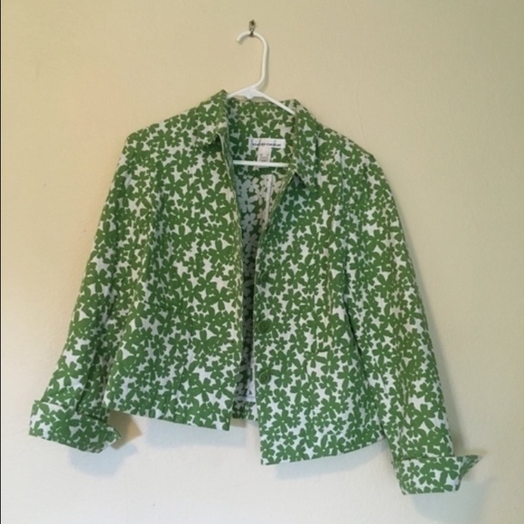 Jones New York Patterned Denim Jacket