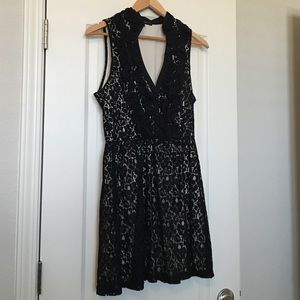 Black lace dress