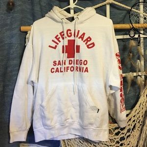 White Lifeguard Hoodie San Diego CA