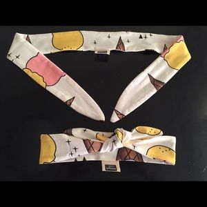 28" Ice Cream Cone Print Knot Headband