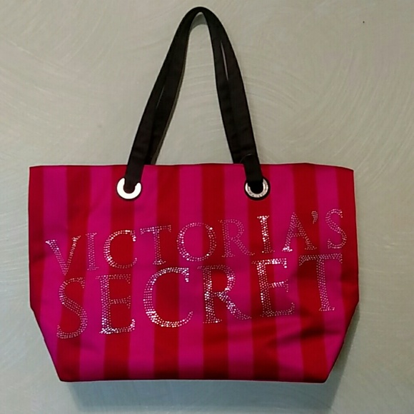 Victoria's Secret tote bag.