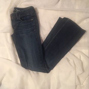 American Eagle denim flare cut