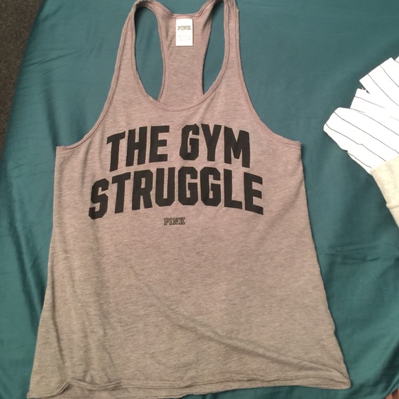 PINK gym struggle tank