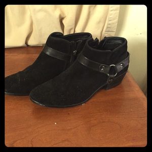 Black suede Sam Edelman boots