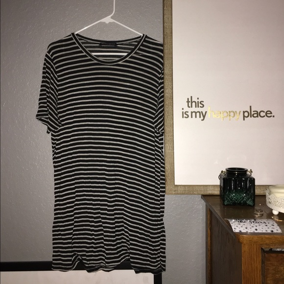 brandy melville striped t-shirt dress