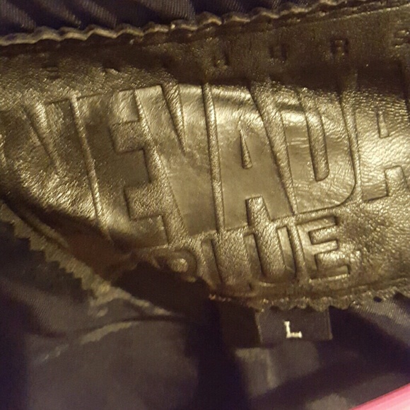 🔥SALE🔥Vintage Leather Sequined Bomber Jacket - Picture 3 of 4