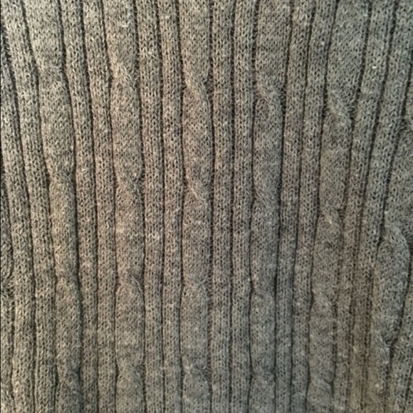 Pink Rose Gray V-Neck Sweater - Picture 3 of 4