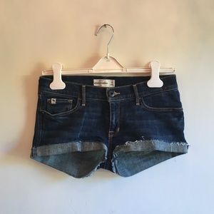 Denim mini shorts
