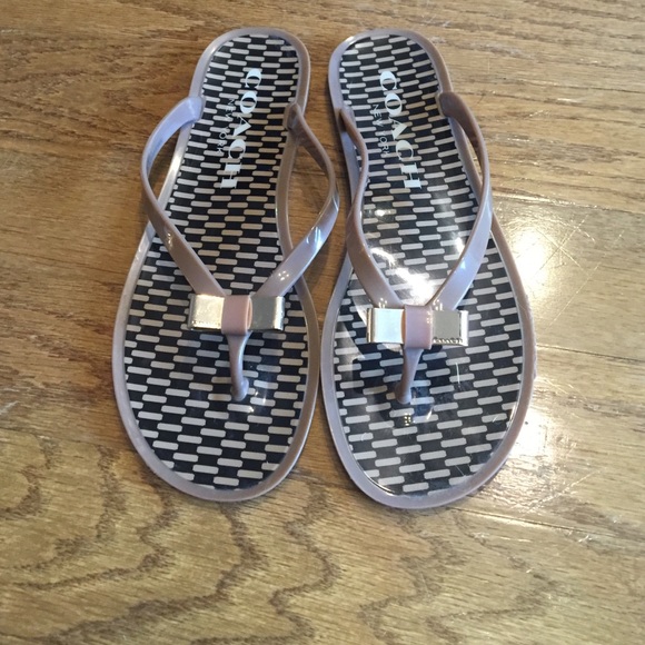 Coach bow sandals