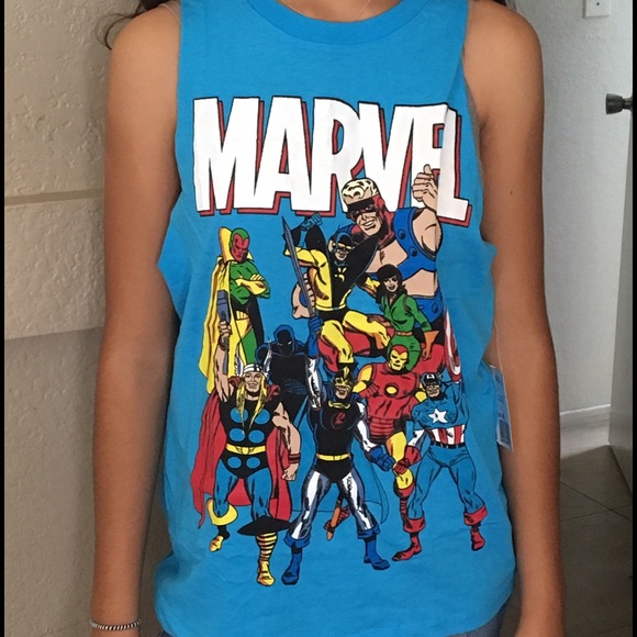 Marvel comics sleeveless shirt