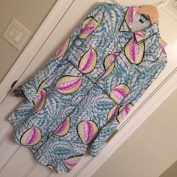 Theory Silk Shirt Dress