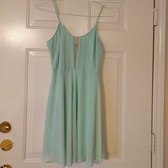 Sea foam green flowy dress