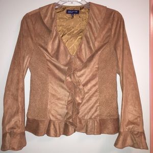 Brown suede jacket