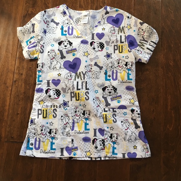 Disney Dalmatian Scrub Top