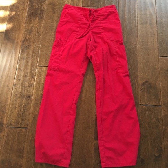 Red scrub bottoms