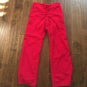 Red scrub bottoms