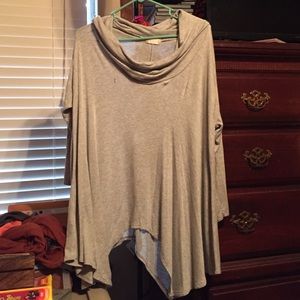 Adorable gray dressy half sleeved shirt