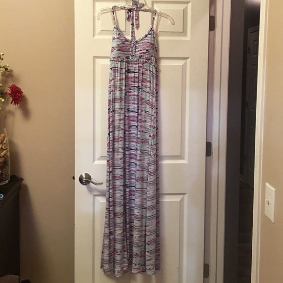 Halter top maxi dress