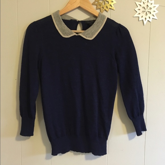 J Crew Peter Pan collar sweater