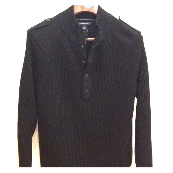 Banana Republic Men's sexy, black Sweater