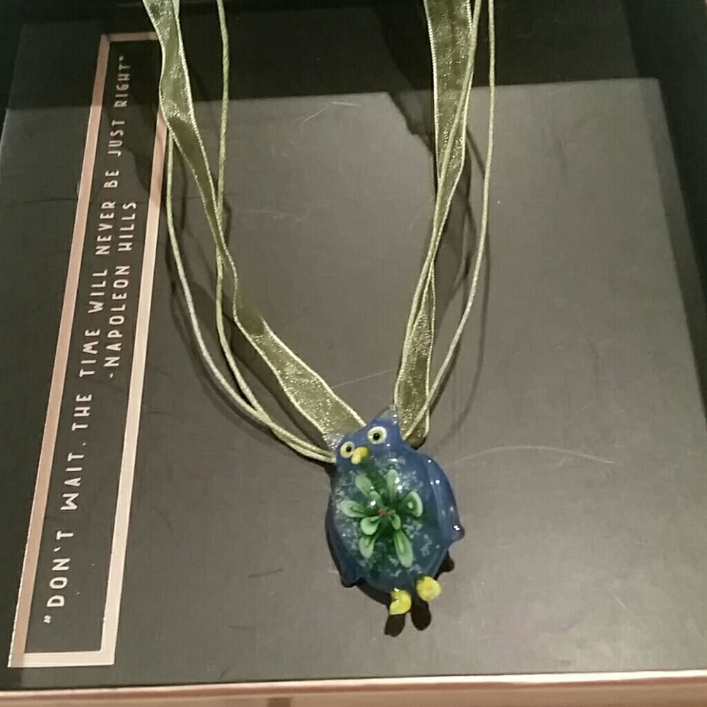 Owl charm necklace