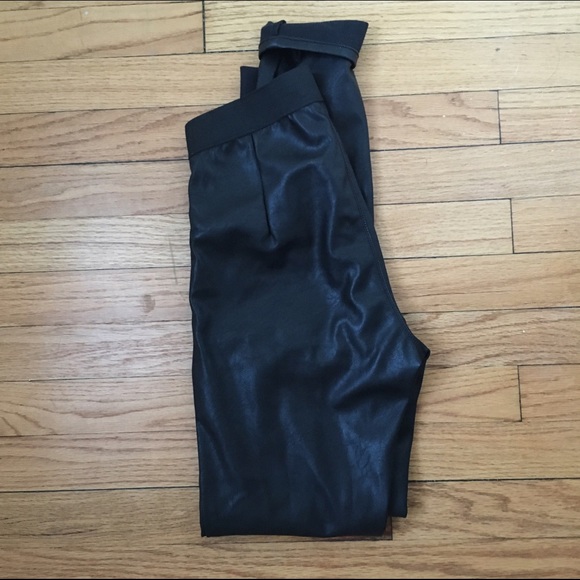 H&M Pants - H&M faux leather pants size 6.