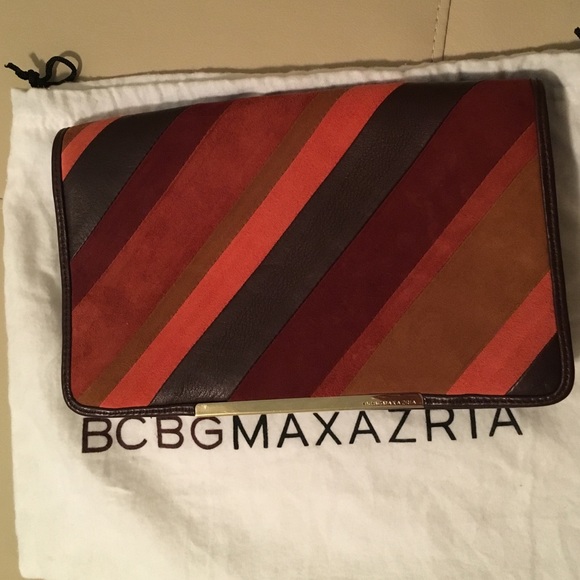 BCBGMAXAZRIA leather clutch