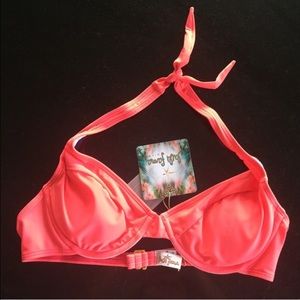 Luli Fama underwire padded halter top