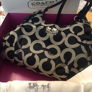 New: Black and grey Coach bag