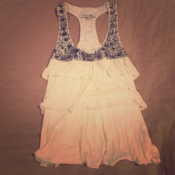 Jeweled tank top