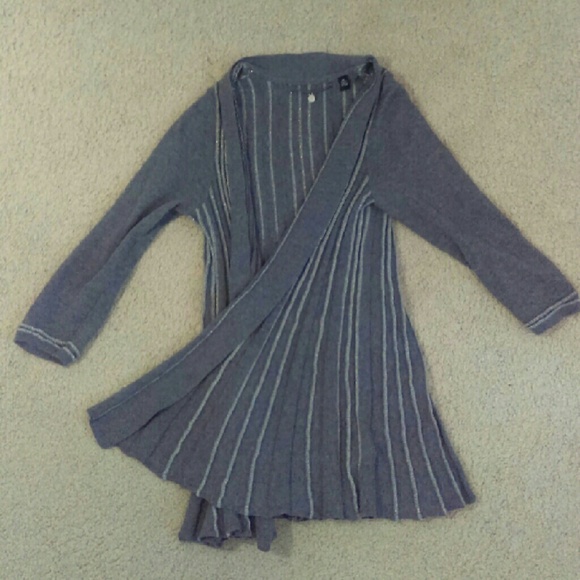 Grey and Glitter Anthropologie Sweater