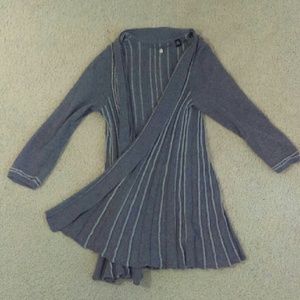 Grey and Glitter Anthropologie Sweater