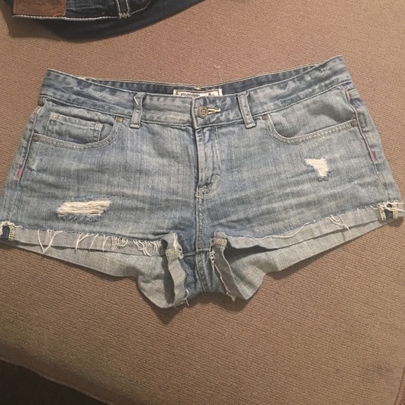 Pink vs jeans shorts