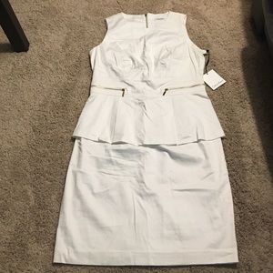 Calvin Klein White Dress NWT