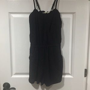 Black lace romper