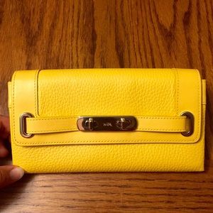 Beautiful bright yellow Coach wallet!