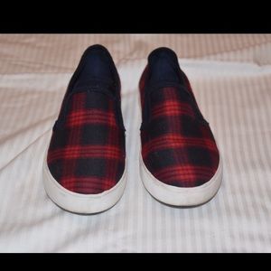 Plaid Vans Style Shoes