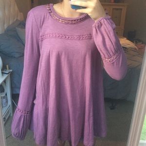 Long sleeve magenta blouse- nwt!!!