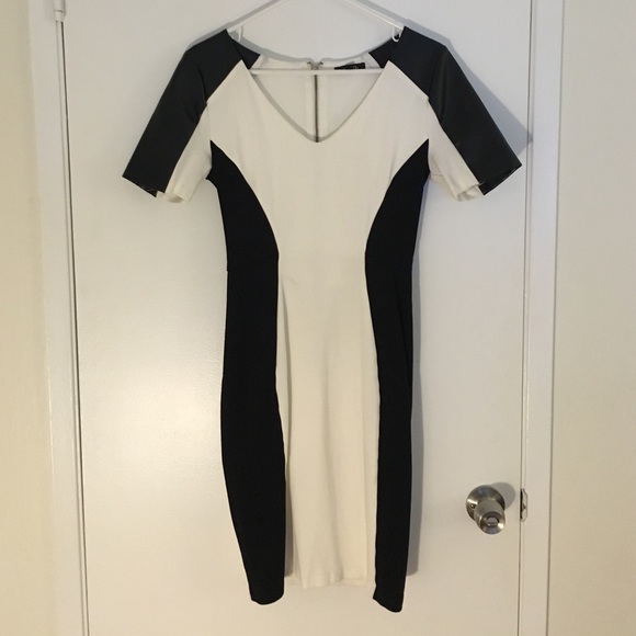Silhouette black & white dress