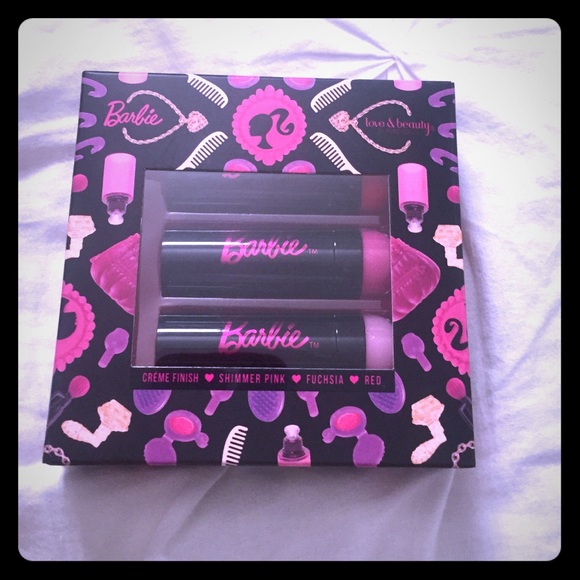barbie lipstick set
