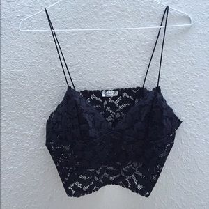 free people black bralette