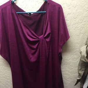 Burgundy fashion bug top